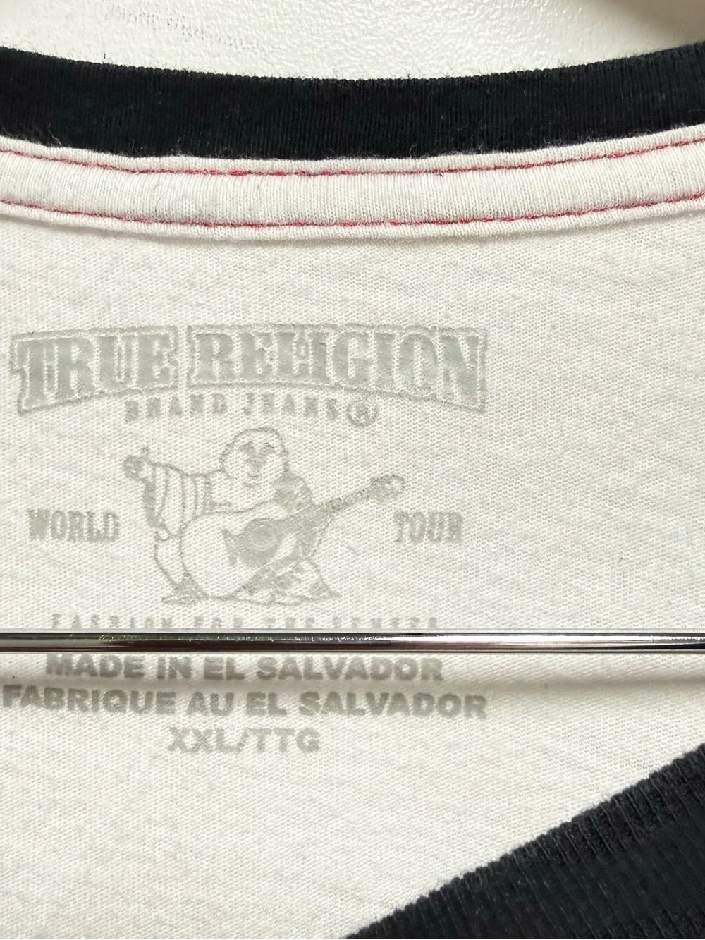 True Religion Black, White & Red Graphic Short-Sleeve Tee